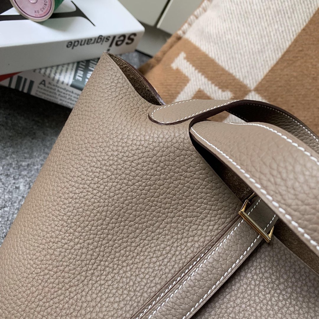 에르메스 피코탄18 에토프 금장 끌레망스 가죽